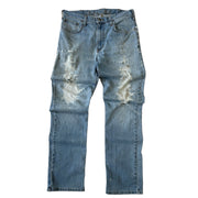 Vintage Carhartt Paint Splattered Blue Jeans