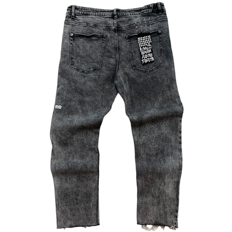 Ksubi Chitch Chop Acid Attack Black Denim Jeans