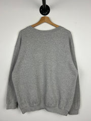 Vintage 90s Nike Athletics Mini Swoosh Grey & Brown Crewneck