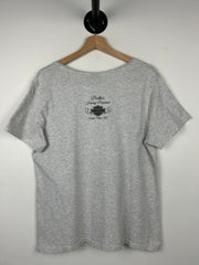 Vintage Harley Davidson North Palette Grey V-Neck Women’s Tee