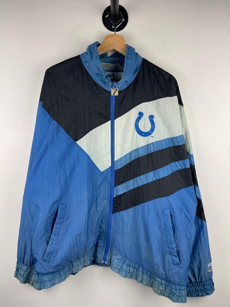 Vintage 90s NFL Logo 7 Indianapolis Colts Faded Blue Windbreaker