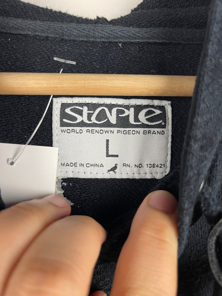 Staple Pigeon Embroidered Black Hoodie