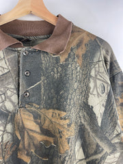 Vintage 90s Classics Real Tree Camo Polo Shirt