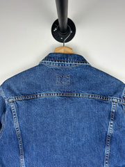 Vintage Calvin Klein Cropped Mid-Wash Women’s Denim Jacket