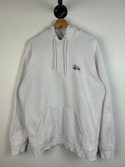 Stussy Script White Hoodie