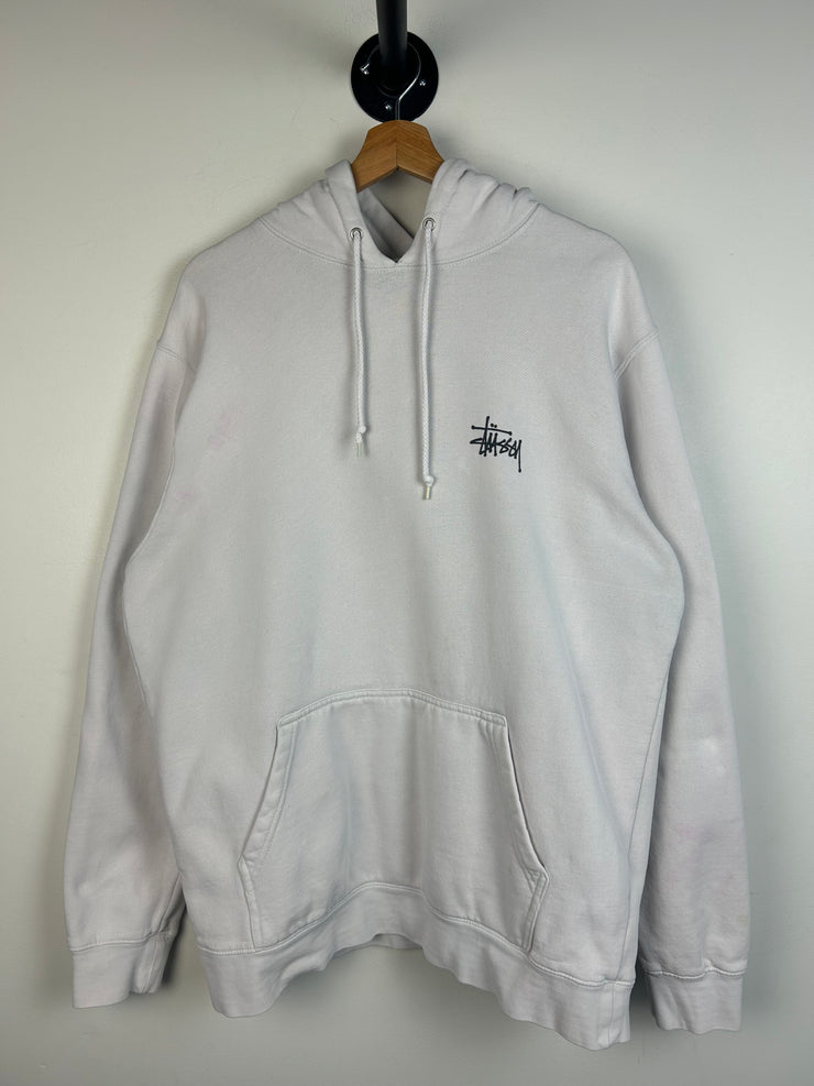 Stussy Script White Hoodie