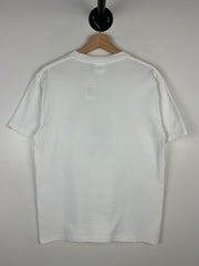 Bape College Logo Blue Camo White Tee
