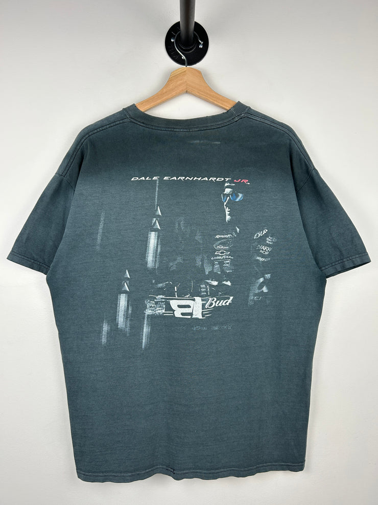 Vintage Nascar Chase Dale Jr. Budweiser Faded Black Tee
