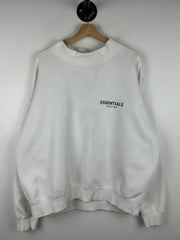 Fear Of God Essentials White Mockneck Crewneck