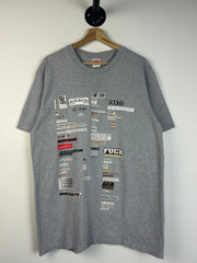 Supreme FW18 Cutouts Heather Grey Tee