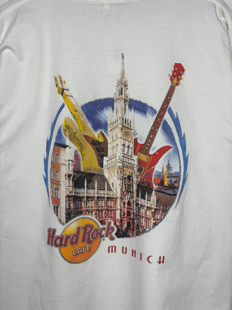 Vintage 90s Hard Rock Café Munich White Tee