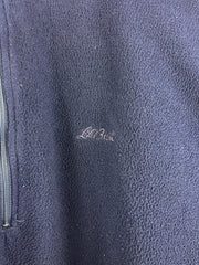 Vintage 80s LL Bean Fleece Quarter Zip Navy Sweater