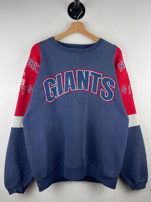 Vintage 90s NFL New York Giants Embroidered Navy Crewneck