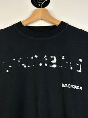 Balenciaga Hand Drawn Black Tee