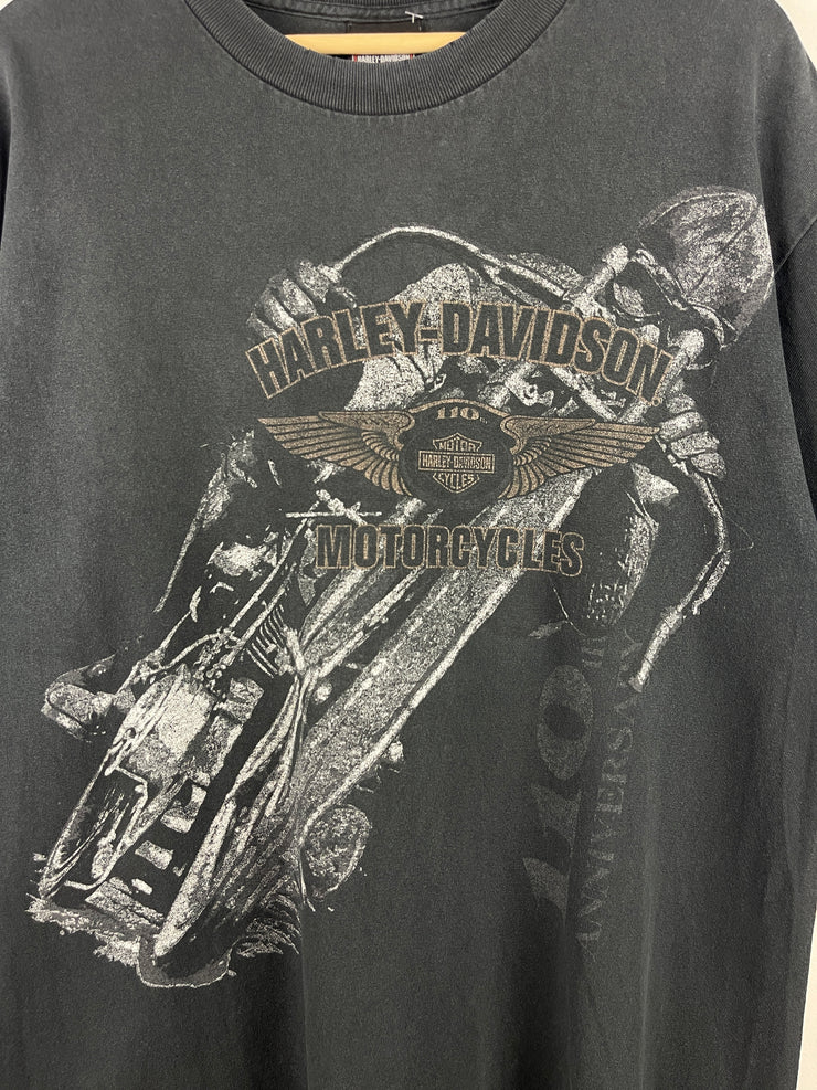Vintage Harley Davidson Las Vegas Faded Black Tee