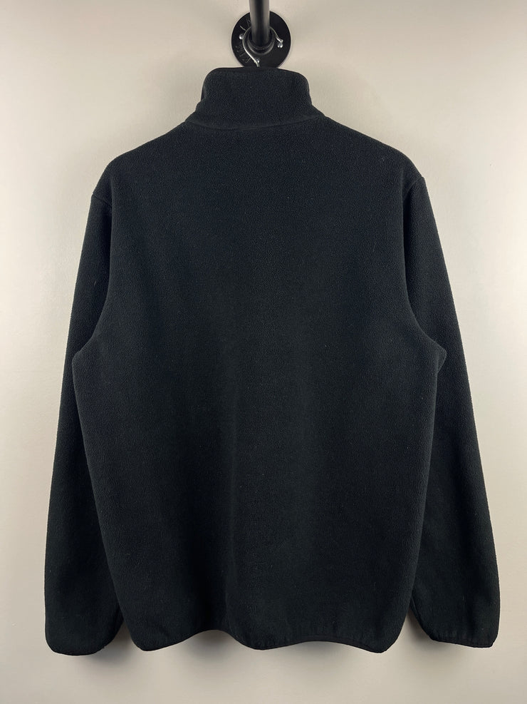OVO Embroidered Black Quarter Zip Fleece Sweater