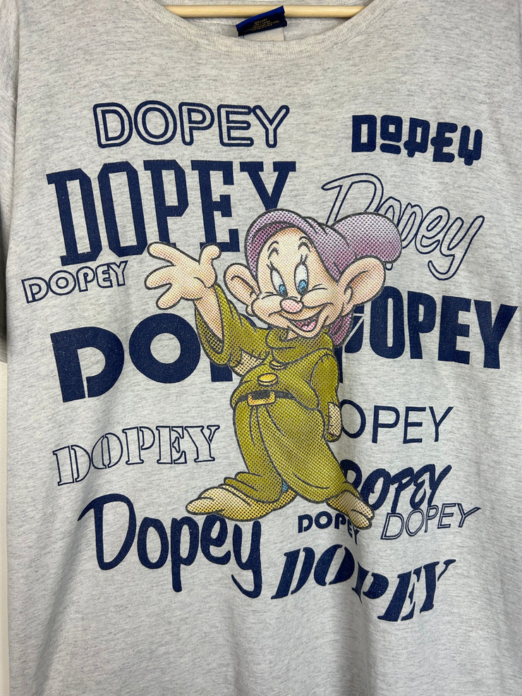 Vintage Y2K Disney Dopey Grey Tee