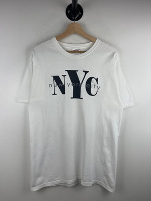 Vintage New York City NYC White Tee