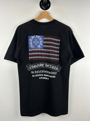 Chrome Hearts Paris 5th Anniversary Fleur Flag Black Tee
