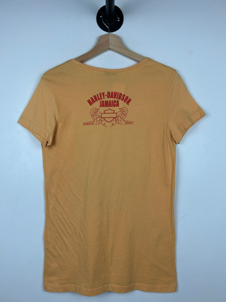 Vintage Harley Davidson Jamaica Yellow Women’s Tee