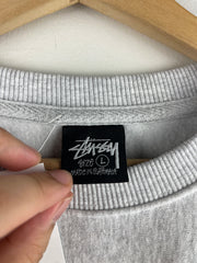 Stussy Martini Ash Heather Grey Crewneck