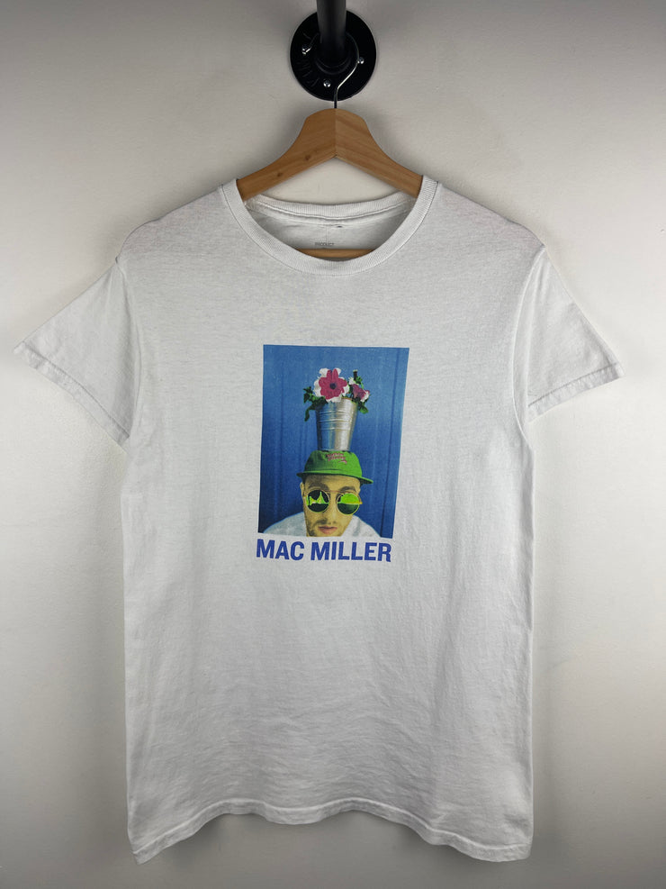 Mac Miller Flower Pot Portrait White Tee