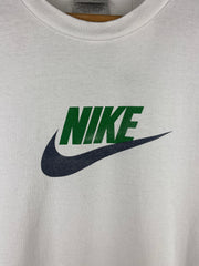 Vintage Nike Spellout Swoosh White Tee