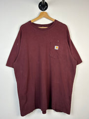 Vintage Carhartt Pocket Burgundy Tee