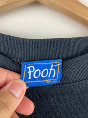 Vintage 90s Winnie The Pooh Bother Free Is The Way To Be Black Crewneck