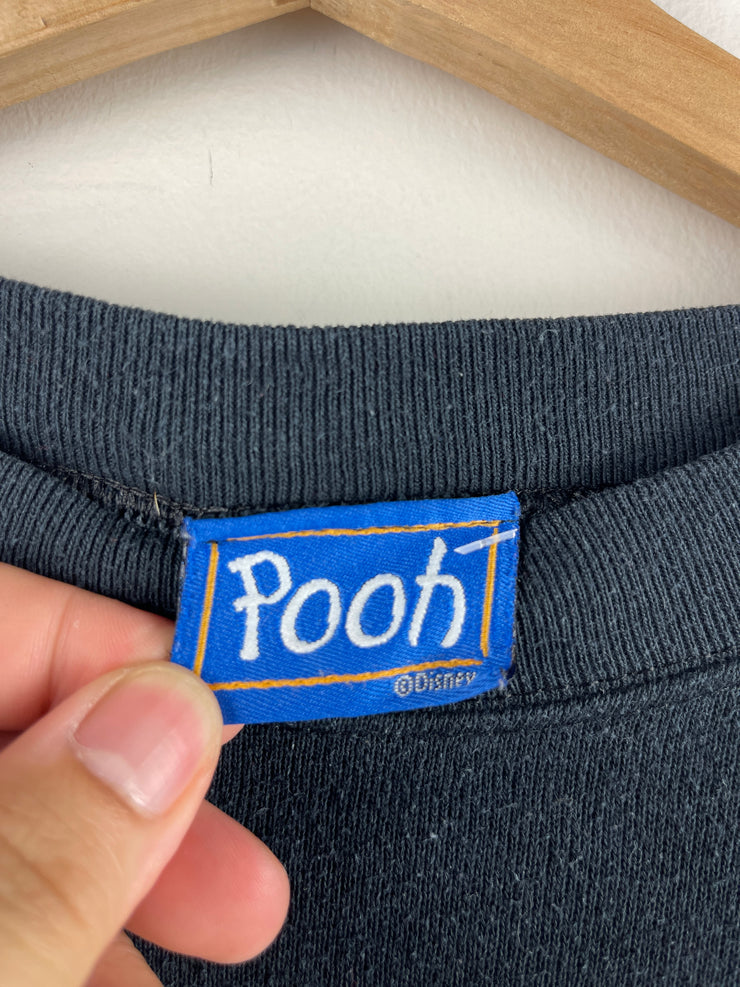Vintage 90s Winnie The Pooh Bother Free Is The Way To Be Black Crewneck