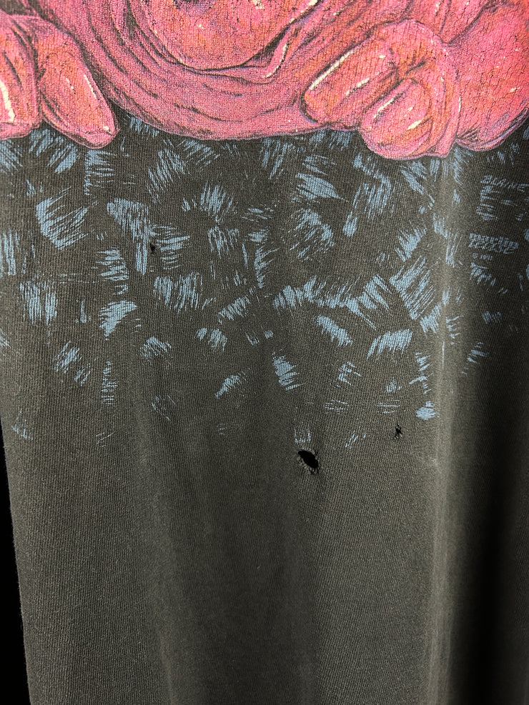 Vintage 90s Marlin Tease Pig Black Tee