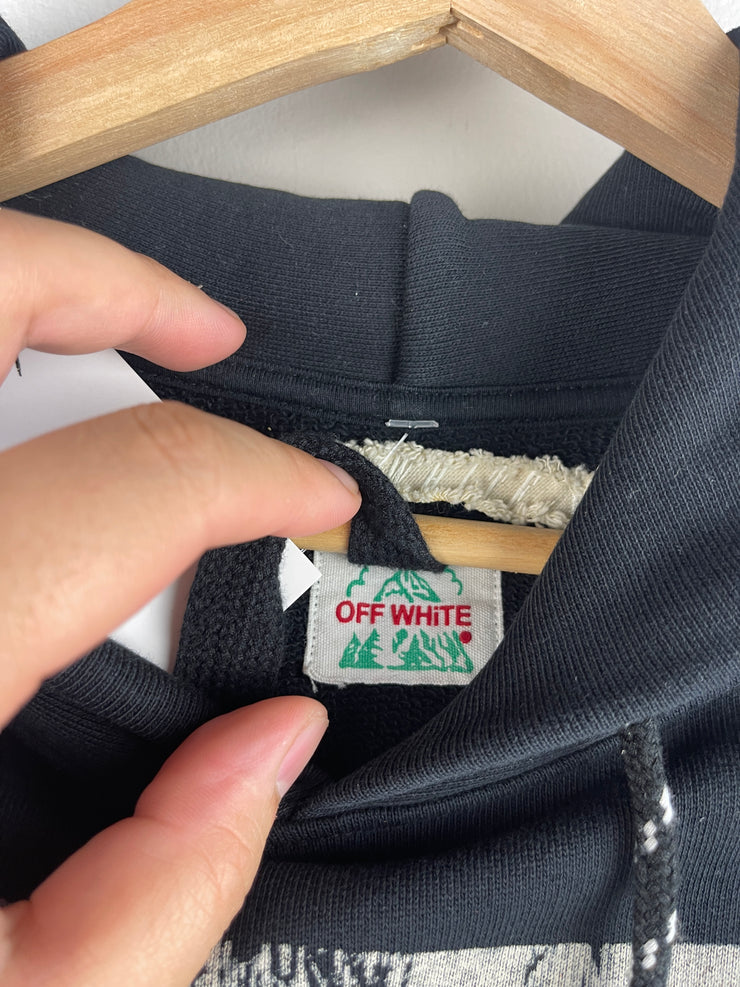 Off White Caravaggio Diagonal Black Hoodie