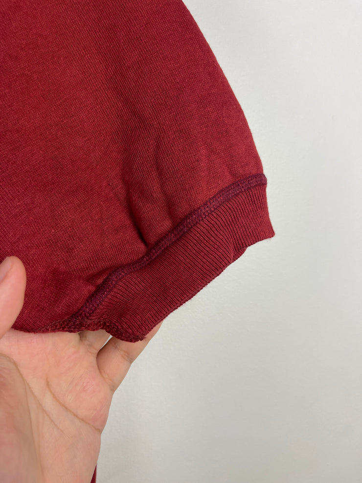 Vintage 70s True Vintage Red Short Sleeve Crewneck