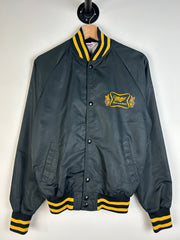 Vintage 80's MVP Miller Beer Black Varsity Jacket