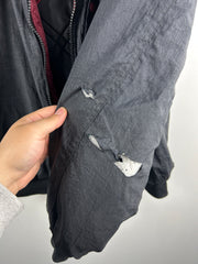 Vintage 90s Nike Swoosh Black & Red Reversible Bomber Jacket