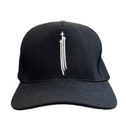 Chrome Hearts Triple Cross Sword Black Snapback Hat
