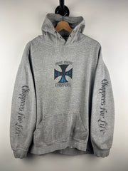 Vintage West Coast Choppers Choppers For Life Grey Hoodie