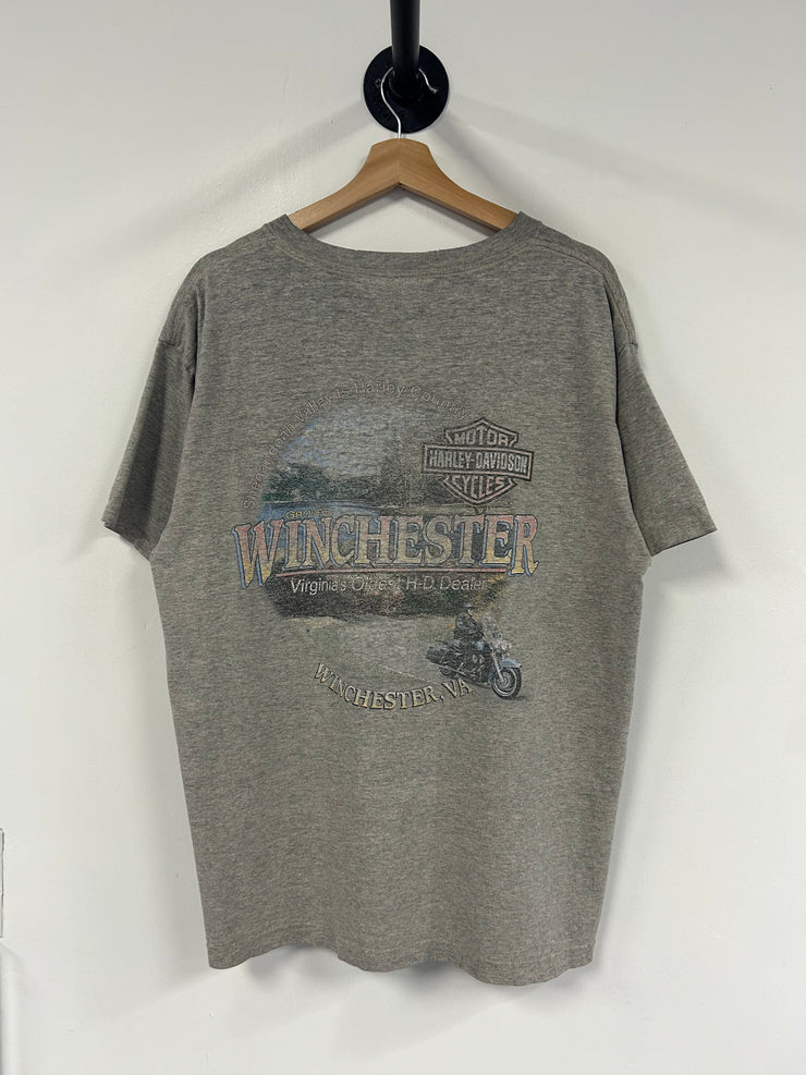 Vintage 2000 Harley Davidson Eagle Grey Tee