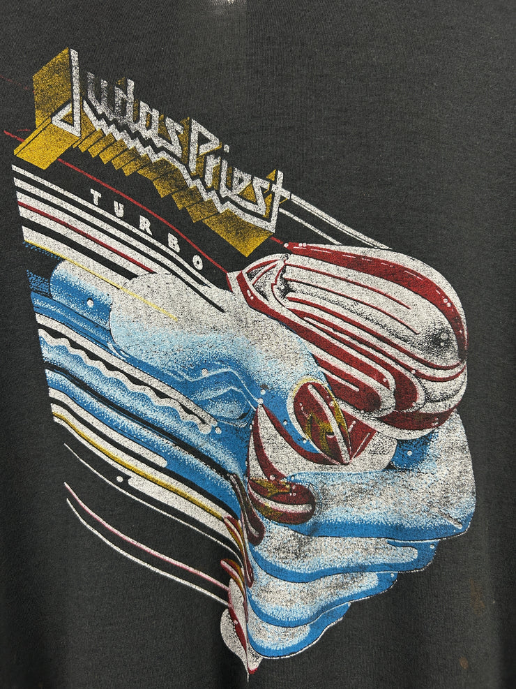 Vintage 80s Judas Priest Turbo Lover Black Tee