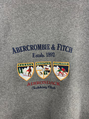 Vintage Abercrombie & Fitch Skiing Embroidered Grey Crewneck