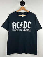 Vintage 2006 ACDC Back In Black Black Tee