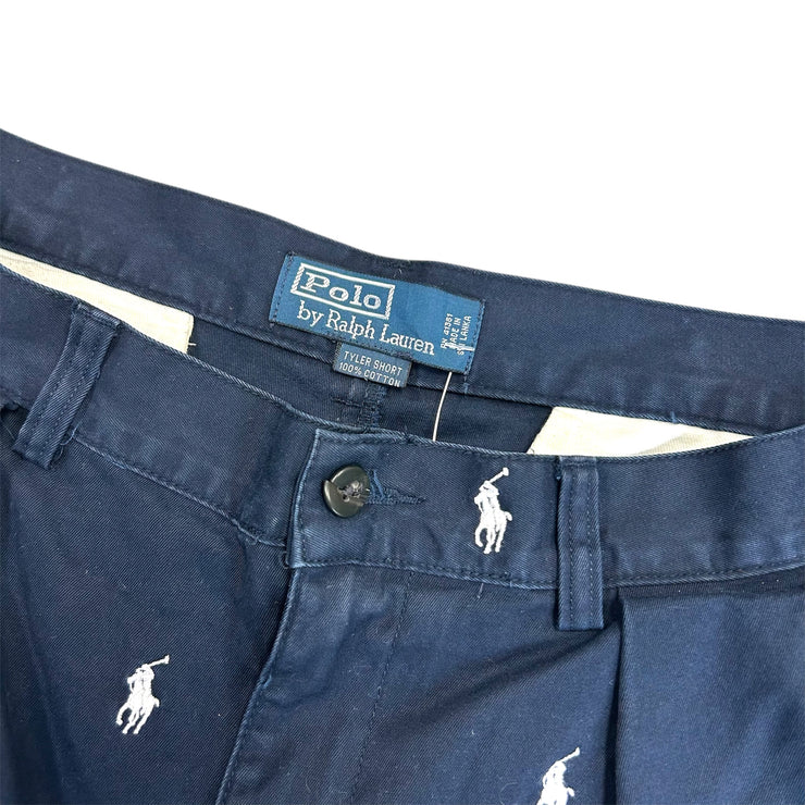 Vintage 90s Polo Ralph Lauren All Over Pony Navy Shorts