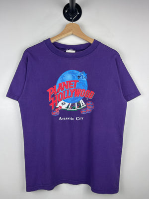 Vintage 90s Planet Hollywood Atlantic City Purple Tee