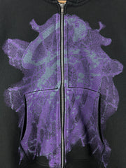 Stussy Web Black Zip Up Hoodie