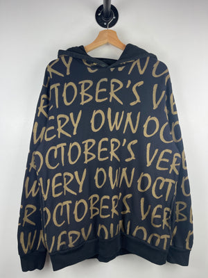 OVO Script Monogram Black & Gold Hoodie