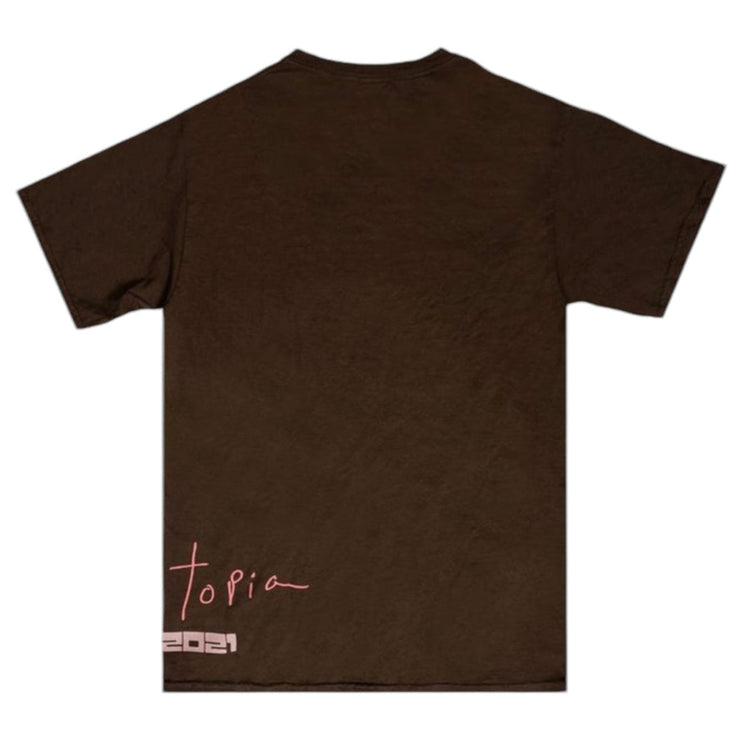 Travis Scott Astro Fest All Seeing Hands Brown Tee