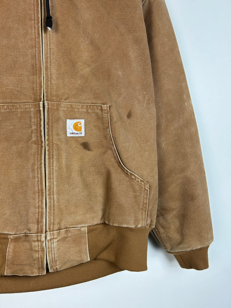 Vintage Carhartt Tan Active Hooded Women&