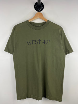 Vintage West 49 Skateboards Green Tee
