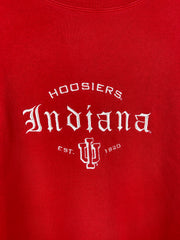 Vintage 90s Pro Player Indiana Hoosiers Embroidered Red Crewneck