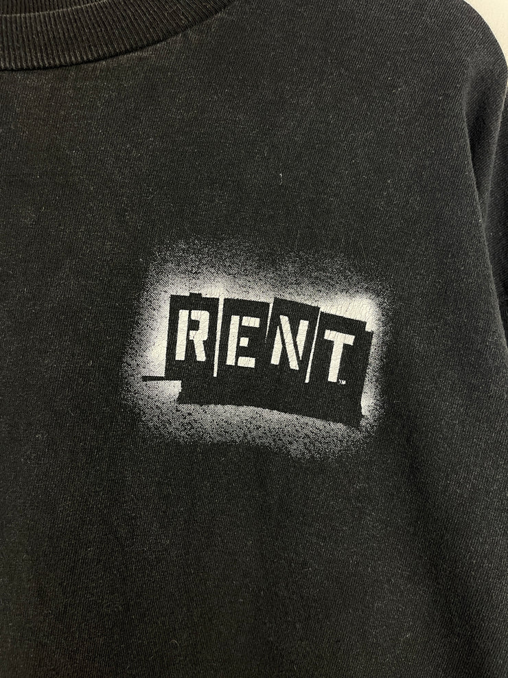 Vintage Rent No Day But Today Black Long Sleeve